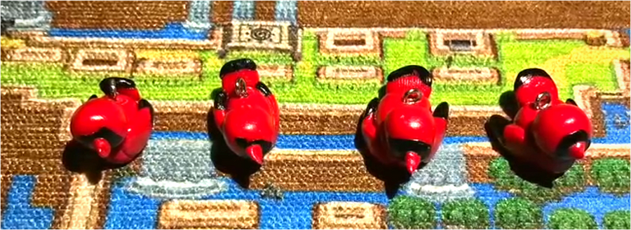 Cardinal Earrings and Charms